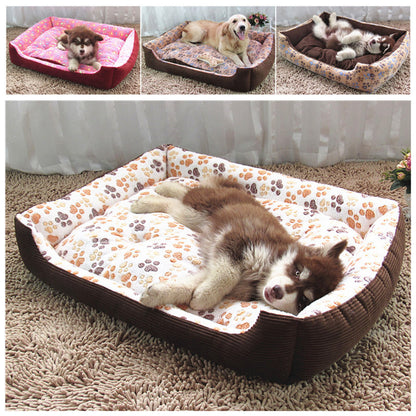 Dog bed with pet cushion